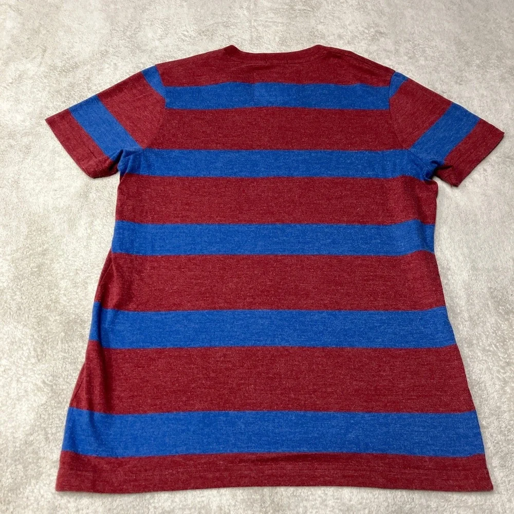 Vintage Y2K Abercrombie & Fitch Muscle Fit T-Shirt V-Neck Striped Logo Mens L